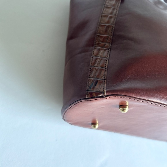 Brahmin Tan Brown Leather Handbag Shoulder Bag - Picture 7 of 15